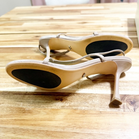 Tony Bianco Lush Gold Buckle Strappy Heeled Sandal in Bisque Revolve size 8.5 - Picture 9 of 13